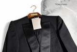 TOM FORD SINGLE BREASTED SHAWL LAPEL CROPPED TUXEDO JACKET BLAZER Size I 38 XS Ladies