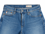AG Adriano Goldschmied Mari Mid-Rise Crop Slim Straight Jeans ladies