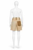 Isabel Marant Étoile Kalerna Cotton & Linen Colour-Block Shorts ladies
