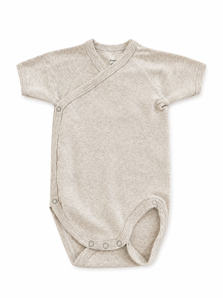 Petit Bateau Organic Cotton Wrap Bodysuit 6 months children