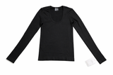 Helmut Lang Stretch-jersey top in black size XS/S ladies