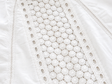 SUNDAY SAINT-TROPEZ Linen Embroidered White cover up dress One Size Fits All LADIES