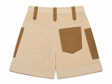 Isabel Marant Étoile Kalerna Cotton & Linen Colour-Block Shorts ladies