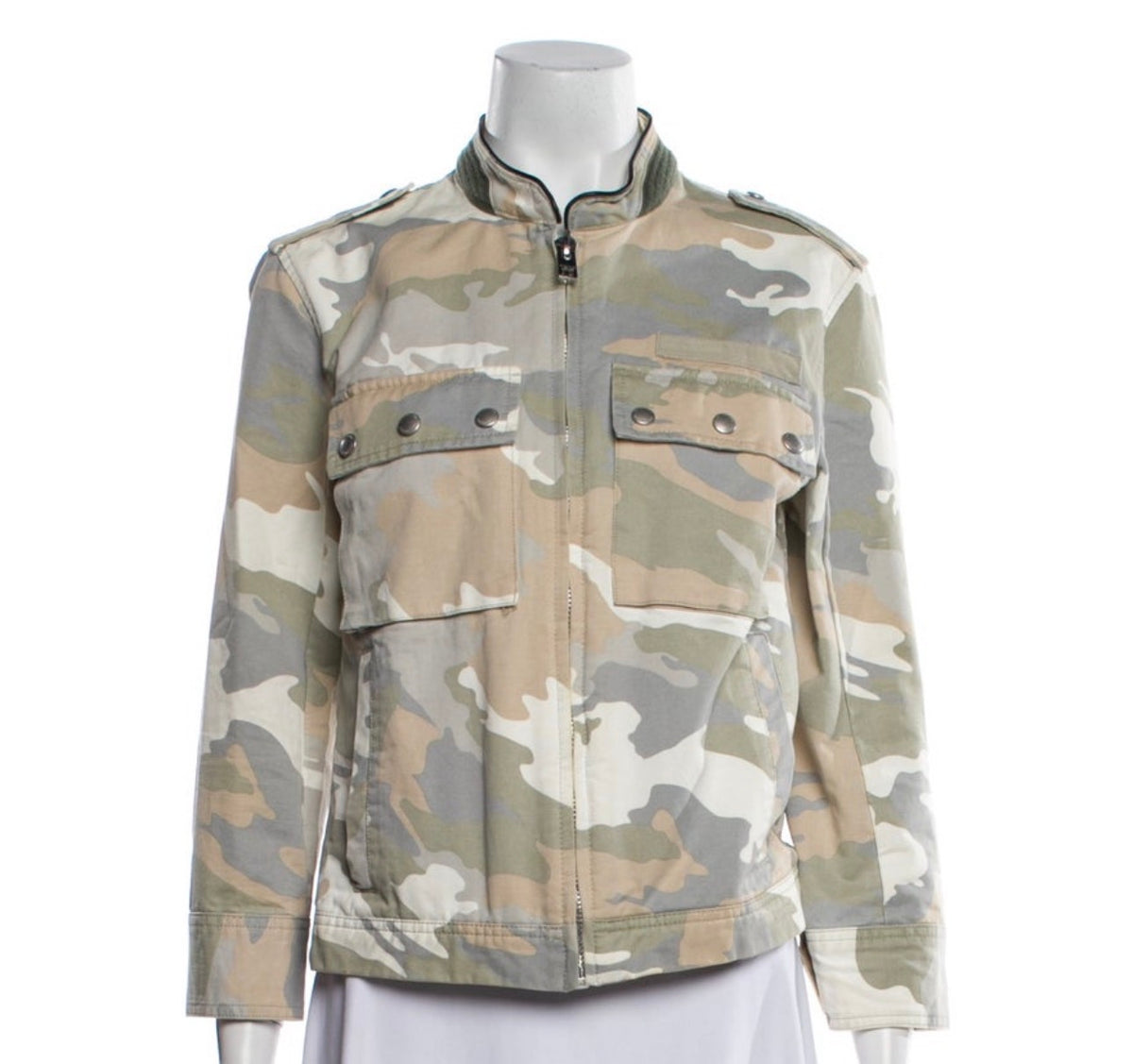 Zadig & Voltaire Kavy Camou Army Jacket Size M medium ladies