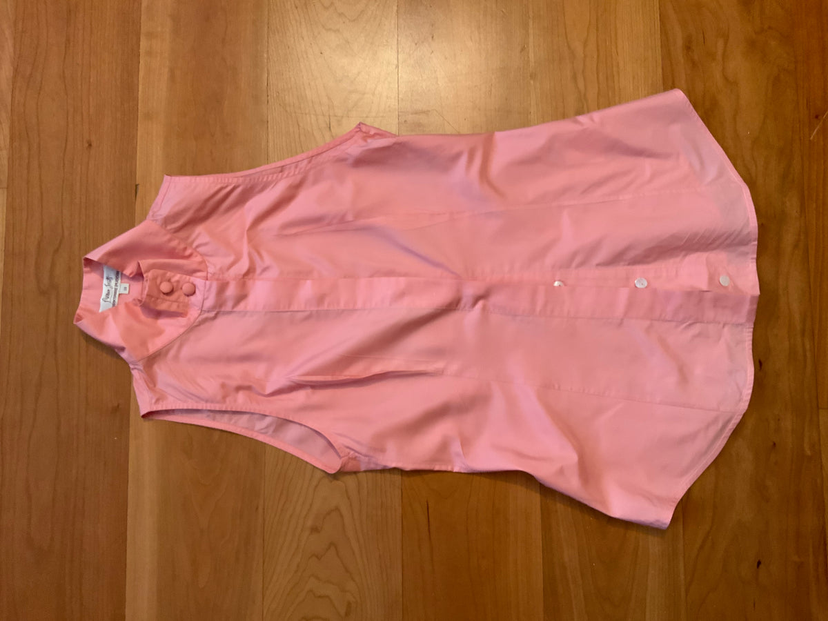 L'Wren Scott Yorkshire Pudding Pink Sleeveless Blouse Size I 38 UK 6 US 2 XS ladies