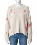 Zadig & Voltaire Markus Heart 100% Cashmere Jumper ladies