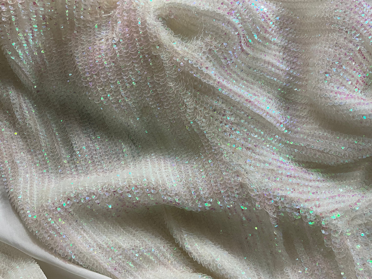 Retrofête Gabrielle iridescent sequin mini robe dress size M medium dress ladies