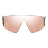 Fendi Pink Acetate FF 0382/S Mirror Shield Sunglasses ladies