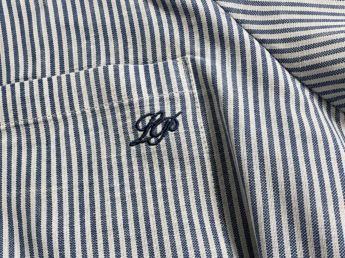 Loro Piana Boys Blue & White Striped Linen Shirt – Age 12 Years children
