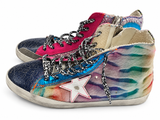 Golden Goose Francy Limited Edition Multicolour High-Top Trainers – Size 39 ladies