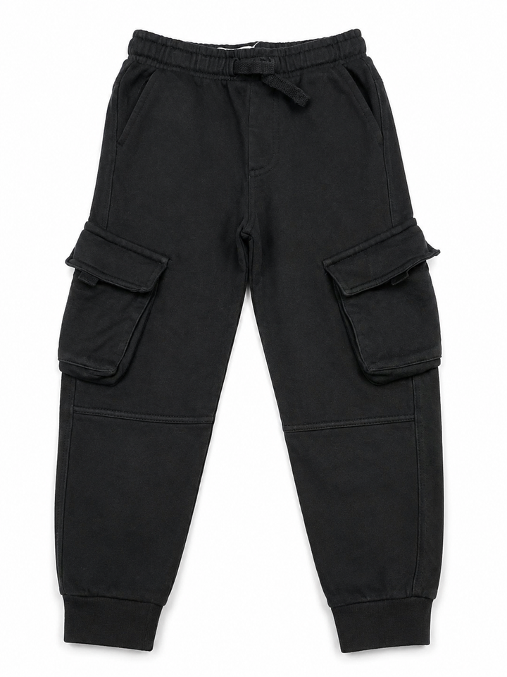 Zara Kids Black Cargo Jogger Trousers – Age 7 / 122 cm children