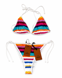 Missoni Zigzag Velvet String Bikini Swimsuit ladies