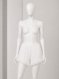 ERES White Fringe Shorts ladies