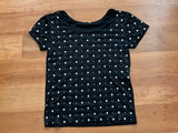 SAINT LAURENT Black Studded T Shirt Size S ladies