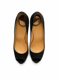 Christian Louboutin Black Suede Peep Toe Pumps – EU 36 ladies