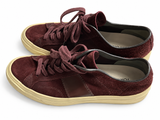 Tom Ford Burgundy Suede Low-Top Sneakers – Size 9 men