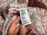 BONPOINT FLORAL LIBERTY PRINT HAND EMBROIDERED DRESS SIZE 14 YEARS