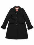 Gucci Black Wool Coat with GG Pearl Buttons – IT 34 / XXS ladies
