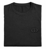Christian Dior Black CD Logo Embroidered T-Shirt – Size M men