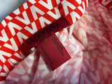 Valentino V Logo Printed Silk Head Scarf ladies