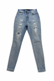 DOLCE & GABBANA GRACE HIGH WAISTED DISTRESSED SKINNY JEANS DENIM SIZE I 42 UK 10 US 6 LADIES