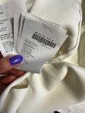Miu Miu Ivory Gathered-Neck High-Low Blouse ladies