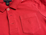 Polo Ralph Lauren Boys Coral Red Pocket Polo Shirt – Size 4 years children
