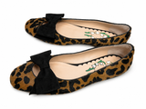Valentino Garavani Bowow Ballerina Flats – Pony-Effect Calfskin Animal Print size 38.5 ladies
