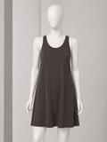ERES Taupe Grey Cotton Tank Dress ladies