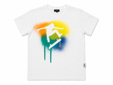 Il Gufo Boys White Skateboard Graphic T-Shirt Size 4 Years children