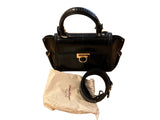 SALVATORE FERRAGAMO Small Sofia bag in python, Black ladies