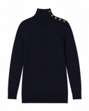 Ralph Lauren Collection Cashmere Button-Shoulder Turtleneck Jumper ladies