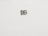 Dolce & Gabbana Crystal DG Logo Cotton T-Shirt – IT 42 ladies