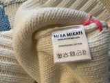 MIRA MIKATI Organic Cotton Floral Intarsia Jumpe Pullover ladies