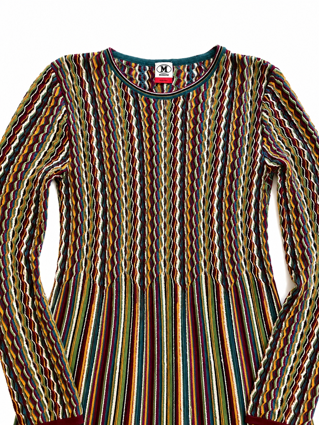 M Missoni Limited Striped Knit Dress ladies