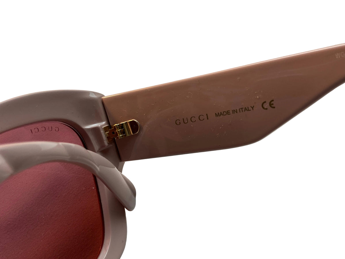 GUCCI Acetate GG Butterfly Sunglasses GG0808S in beige ladies
