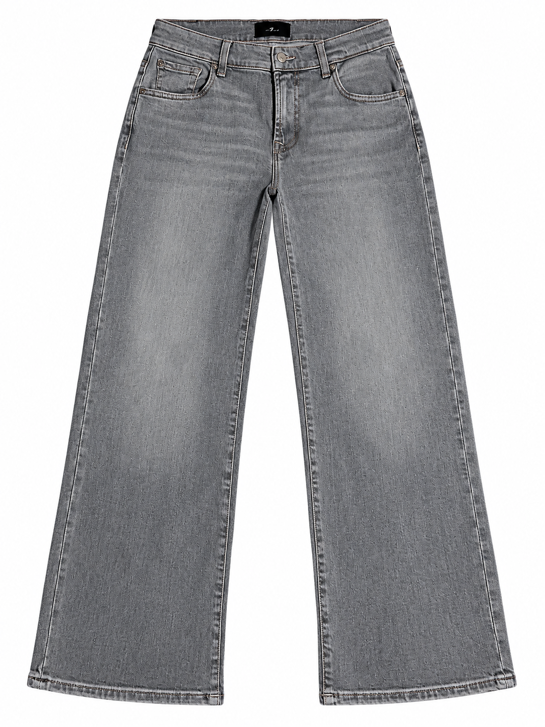 7 For All Mankind Women’s Calie Straight Ankle Jeans – Silver Wash, Size 28 ladies