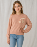 Bonpoint Girls Cashmere Cherry Sweater – Size 12 years children