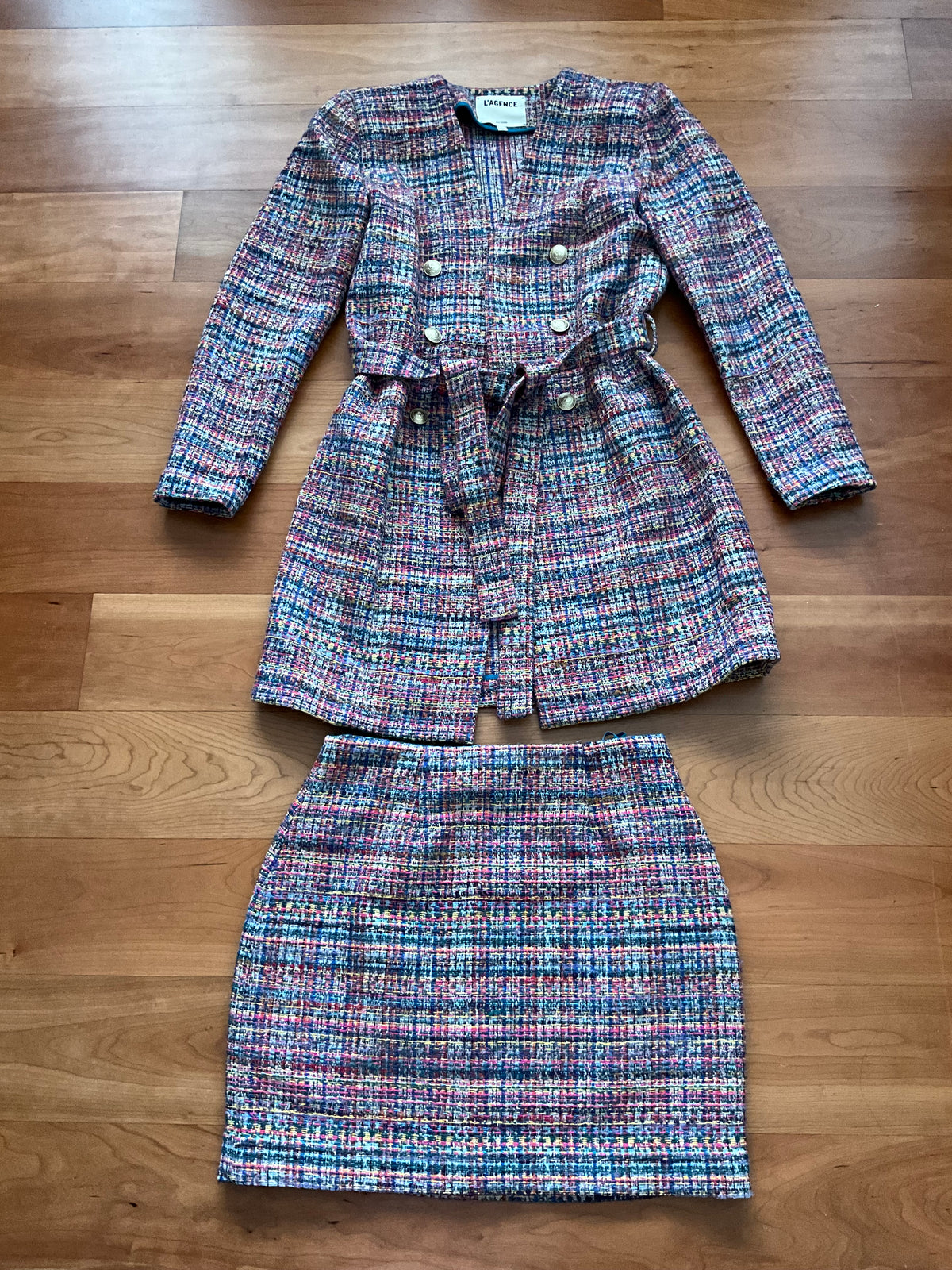 L'Agence Two-Piece Skirt Suit Set Size UK 10 US 6 ladies