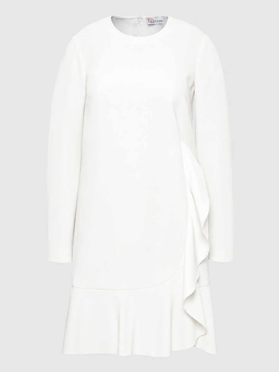Red Valentino Ruffle Mini Dress – White ladies