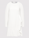 Red Valentino Ruffle Mini Dress – White ladies
