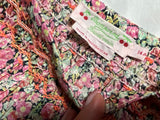 BONPOINT FLORAL LIBERTY PRINT HAND EMBROIDERED DRESS SIZE 14 YEARS