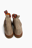 Penelope Chilvers OSCAR LEATHER TEAROSE KHAKI Ankle Chelsea Boots Size 38 ladies