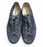 Tom Ford Navy Blue Suede Low-Top Trainers – Size US 9 / EU 42/ UK 8 men