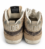 Golden Goose Midstar Gold Glitter & Suede Trainers – EU 36 ladies