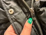 Claudie Pierlot BLACK DOWN LONG JACKET SIZE F 38 LADIES
