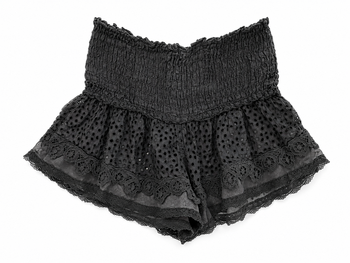 SUNDAY SAINT-TROPEZ MINI SHORTS BLACK ONE SIZE FITS ALL LADIES