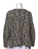 ESKANDAR Boucle Grey Wool Blend Cardigan Size S small ladies