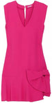 Wonderful MIU MIU Pink Ruffeled Bow Detail Dress  Size I 38 fits US 6 UK 2 XS ladies
