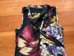 ROBERTO CAVALLI FLORAL SILK TANK TOP BLOUSE SIZE I 38 US 2 UK 6 XS ladies